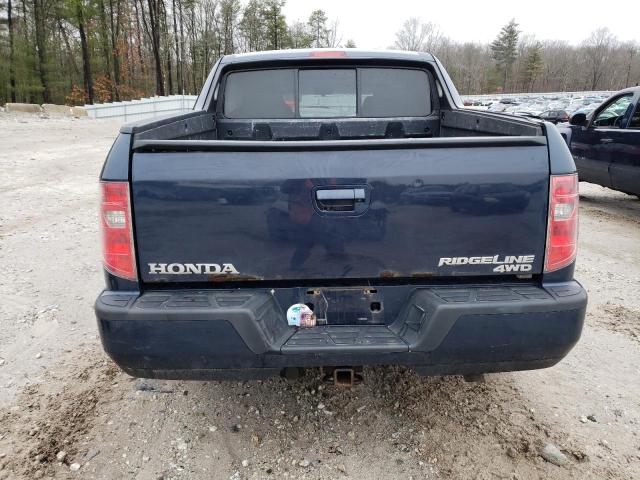 5FPYK1F56BB007729 - 2011 HONDA RIDGELINE RTL BLUE photo 6