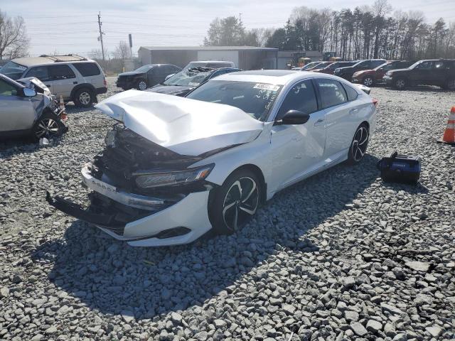 1HGCV2F34MA005005 - 2021 HONDA ACCORD SPORT WHITE photo 1