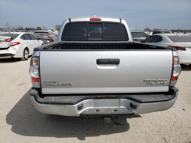 5TEJU4GN7AZ686301 - 2010 TOYOTA TACOMA DOUBLE CAB PRERUNNER SILVER photo 6