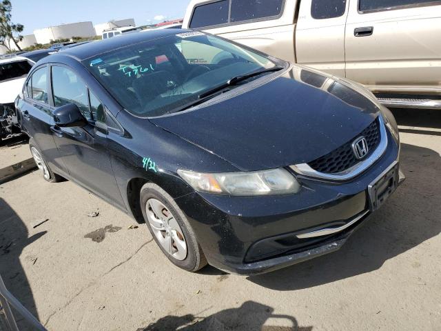 19XFB2F54DE228387 - 2013 HONDA CIVIC LX BLACK photo 4