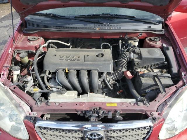 1NXBR30E07Z854724 - 2007 TOYOTA COROLLA CE RED photo 11