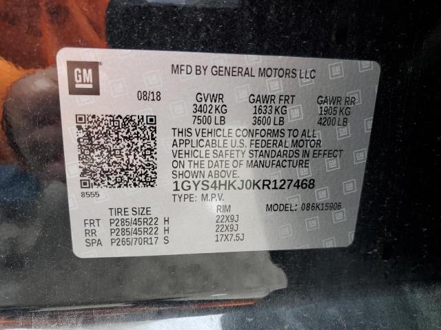 1GYS4HKJ0KR127468 - 2019 CADILLAC ESCALADE ESV LUXURY BLACK photo 13