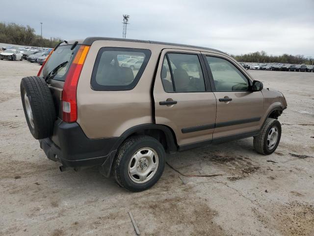 JHLRD68404C002781 - 2004 HONDA CR-V LX TAN photo 3