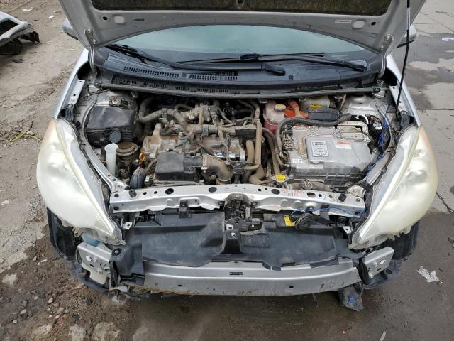 JTDKDTB3XC1027999 - 2012 TOYOTA PRIUS C SILVER photo 11