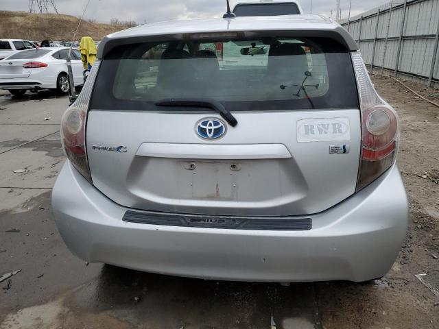 JTDKDTB3XC1027999 - 2012 TOYOTA PRIUS C SILVER photo 6