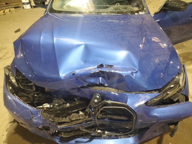 WBY33AW09RFR93637 - 2024 BMW I4 M50 BLUE photo 11