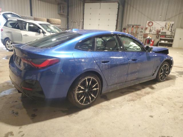 WBY33AW09RFR93637 - 2024 BMW I4 M50 BLUE photo 3