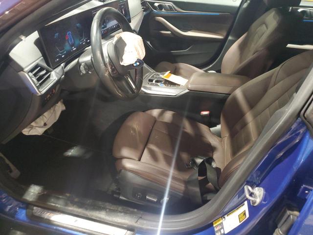 WBY33AW09RFR93637 - 2024 BMW I4 M50 BLUE photo 7