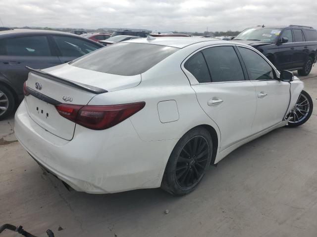 JN1EV7AP6JM591296 - 2018 INFINITI Q50 LUXE WHITE photo 3