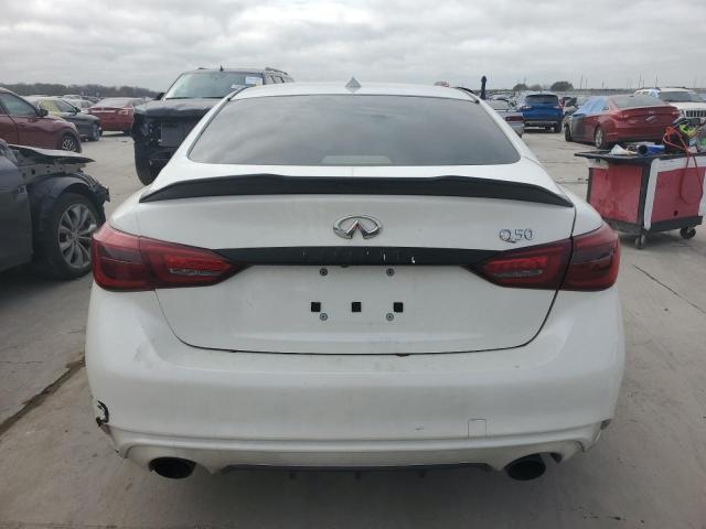 JN1EV7AP6JM591296 - 2018 INFINITI Q50 LUXE WHITE photo 6