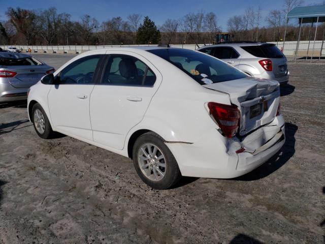 1G1JD5SH6H4119404 - 2017 CHEVROLET SONIC LT WHITE photo 2