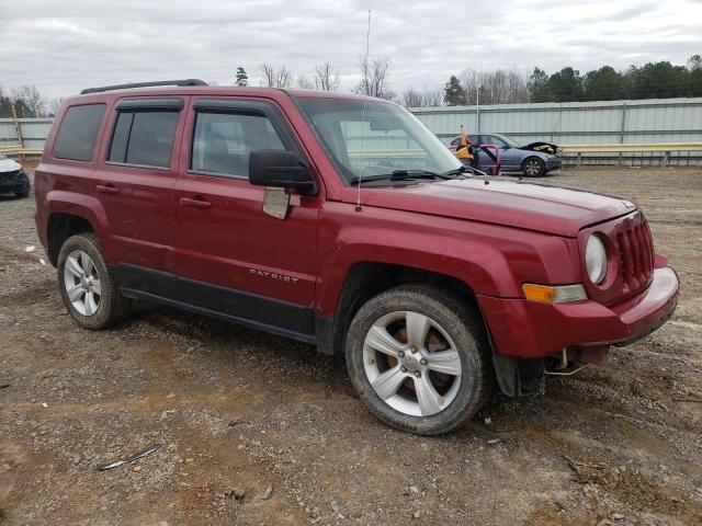 1C4NJRFB0ED555000 - 2014 JEEP PATRIOT LATITUDE MAROON photo 4