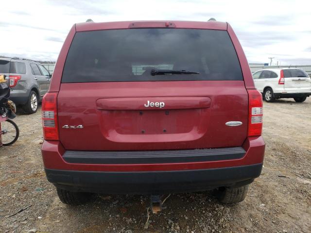 1C4NJRFB0ED555000 - 2014 JEEP PATRIOT LATITUDE MAROON photo 6