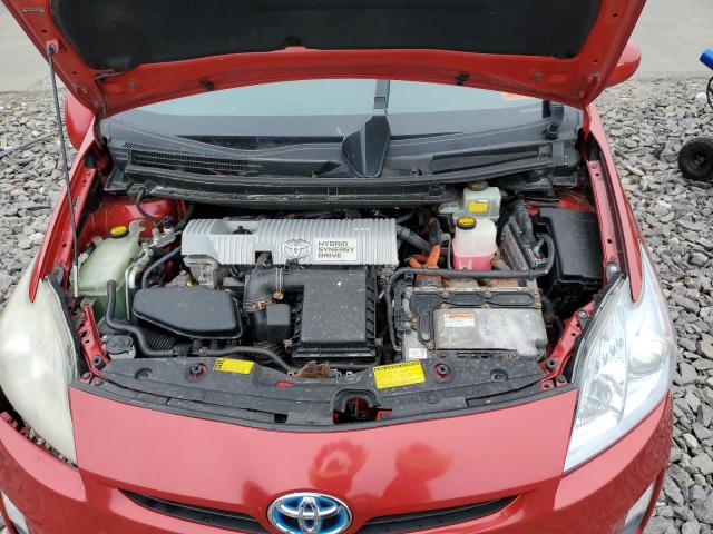 JTDKN3DU8A5203649 - 2010 TOYOTA PRIUS RED photo 11