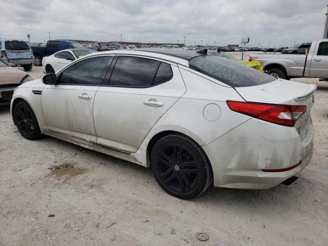 5XXGR4A63DG132012 - 2013 KIA OPTIMA SX WHITE photo 2