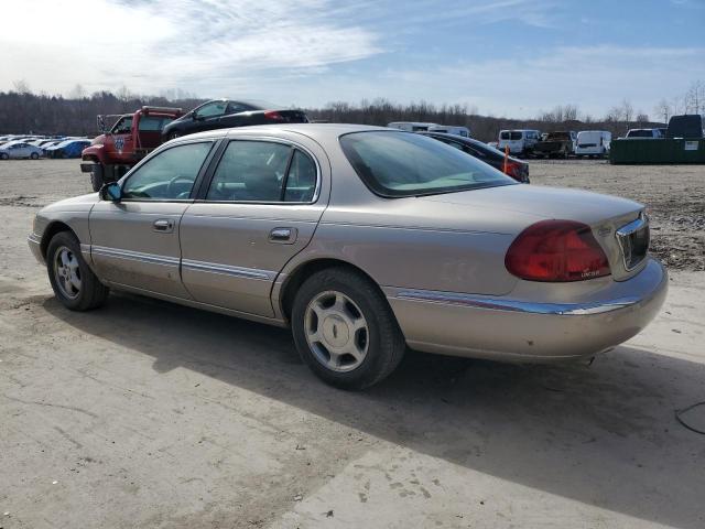 1LNHM97V91Y720621 - 2001 LINCOLN CONTINENTA BEIGE photo 2