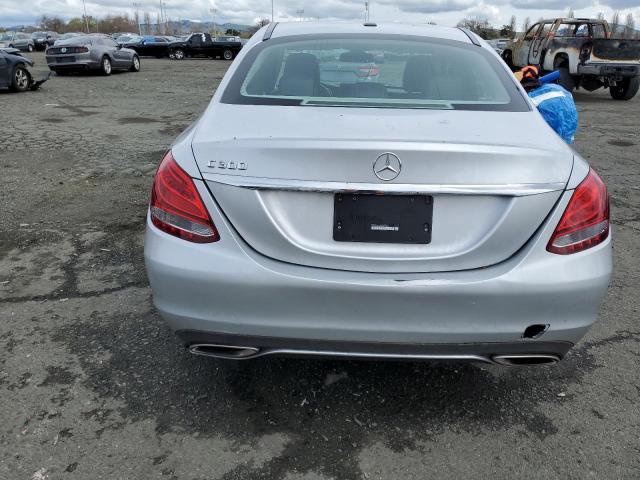 55SWF4JB5FU089301 - 2015 MERCEDES-BENZ C 300 SILVER photo 6