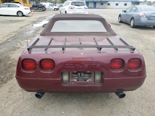 1G1YY33P4P5105314 - 1993 CHEVROLET CORVETTE BURGUNDY photo 6