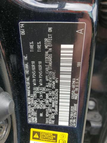 5TDKKRFH9ES030428 - 2014 TOYOTA HIGHLANDER XLE BLACK photo 14