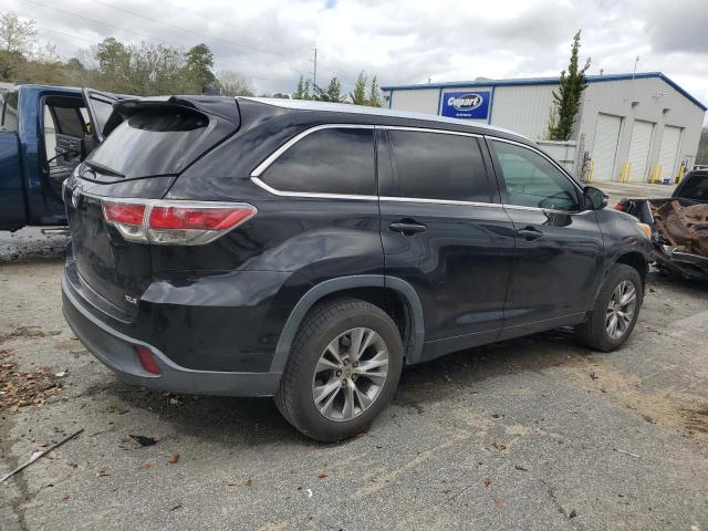 5TDKKRFH9ES030428 - 2014 TOYOTA HIGHLANDER XLE BLACK photo 3