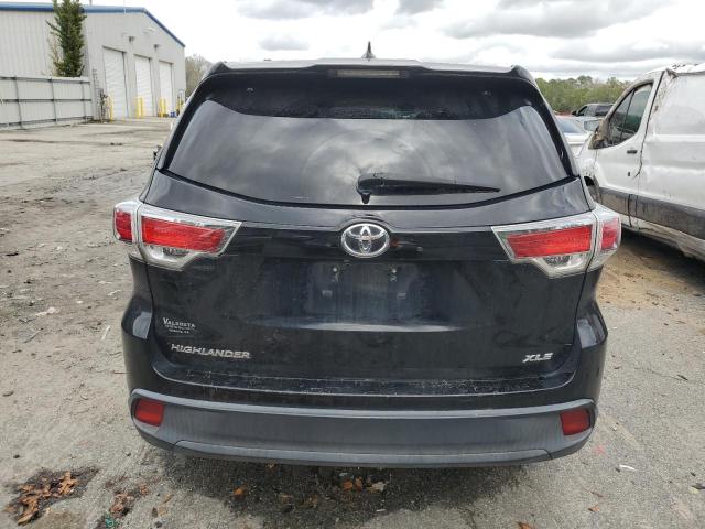 5TDKKRFH9ES030428 - 2014 TOYOTA HIGHLANDER XLE BLACK photo 6