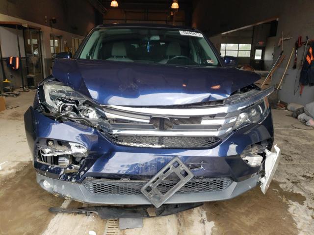 5FNYF6H54JB069796 - 2018 HONDA PILOT EXL BLUE photo 5