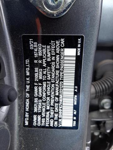 SHHFK7H40MU221270 - 2021 HONDA CIVIC SPORT 石墨色 照片 12