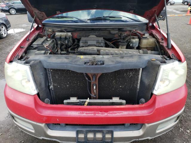 1FTPX12574KD96284 - 2004 FORD F150 RED photo 11