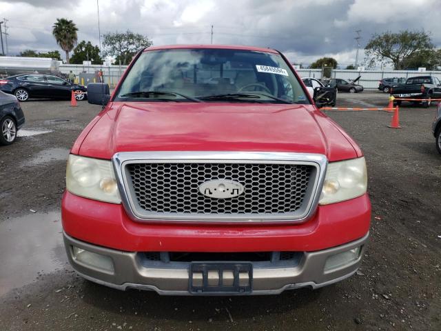 1FTPX12574KD96284 - 2004 FORD F150 RED photo 5