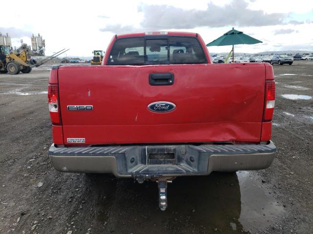 1FTPX12574KD96284 - 2004 FORD F150 RED photo 6