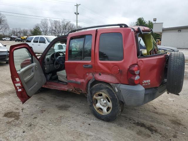 1J4GL48K47W536843 - 2007 JEEP LIBERTY SPORT RED photo 2