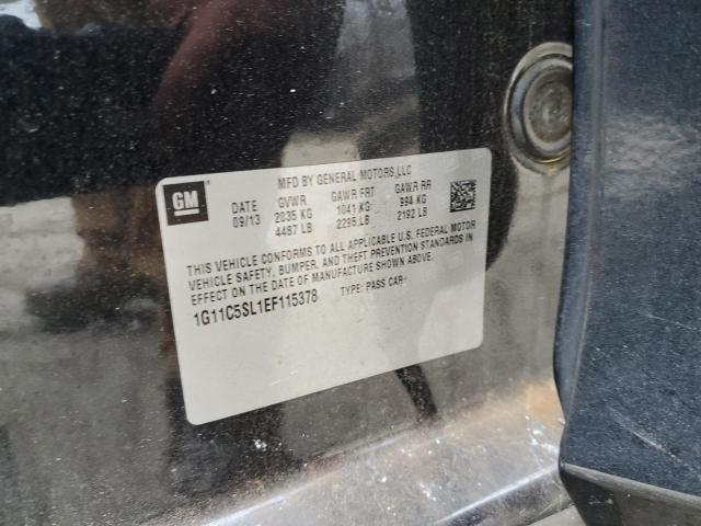 1G11C5SL1EF115378 - 2014 CHEVROLET MALIBU 1LT BLACK photo 13