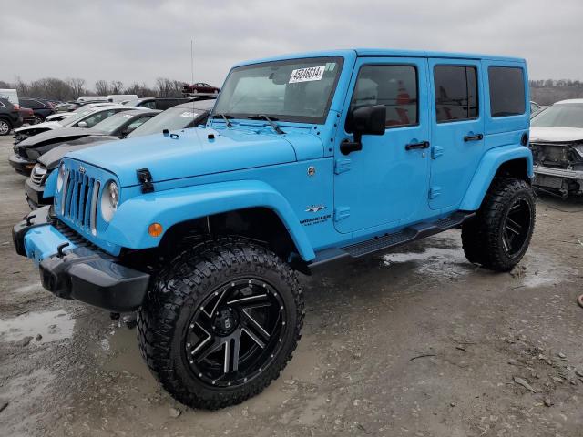 1C4BJWEG5HL654033 - 2017 JEEP WRANGLER U SAHARA BLUE photo 1