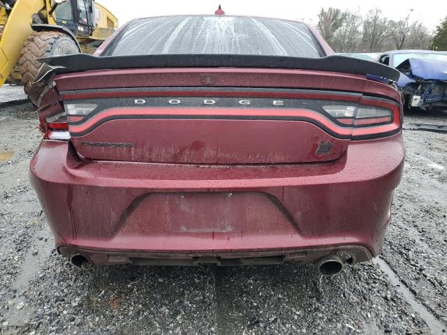 2C3CDXGJ6KH740258 - 2019 DODGE CHARGER SCAT PACK BURGUNDY photo 6