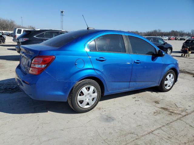 1G1JB5SH5H4164081 - 2017 CHEVROLET SONIC LS BLUE photo 3