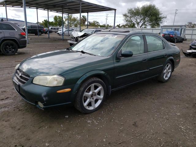 JN1CA31D0YT522377 - 2000 NISSAN MAXIMA GLE GREEN photo 1