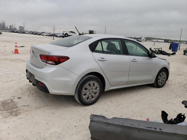 3KPA24AD2LE343606 - 2020 KIA RIO LX SILVER photo 3