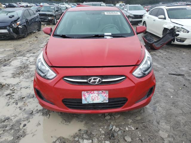 KMHCT4AE1GU078291 - 2016 HYUNDAI ACCENT SE RED photo 5