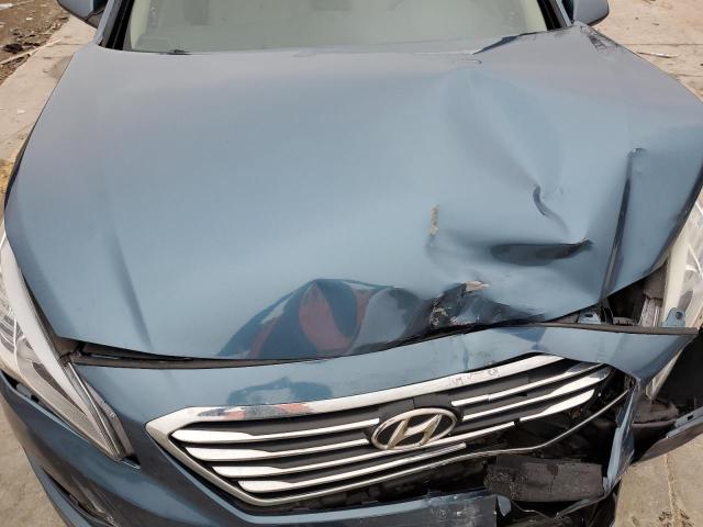 5NPE24AF0FH056915 - 2015 HYUNDAI SONATA SE BLUE photo 11