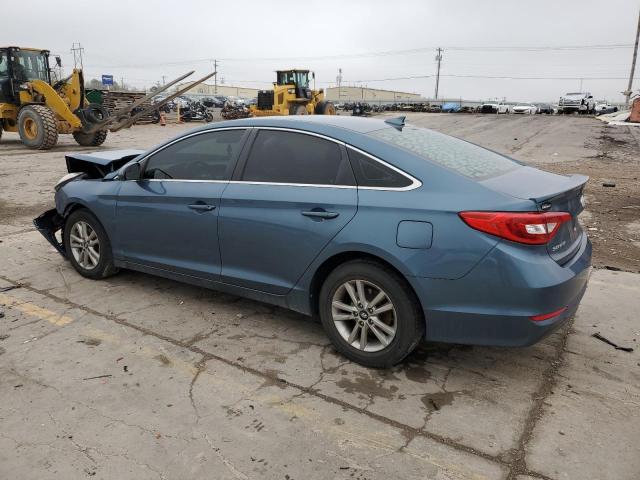 5NPE24AF0FH056915 - 2015 HYUNDAI SONATA SE BLUE photo 2