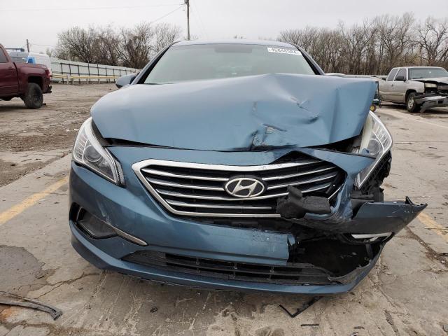 5NPE24AF0FH056915 - 2015 HYUNDAI SONATA SE BLUE photo 5