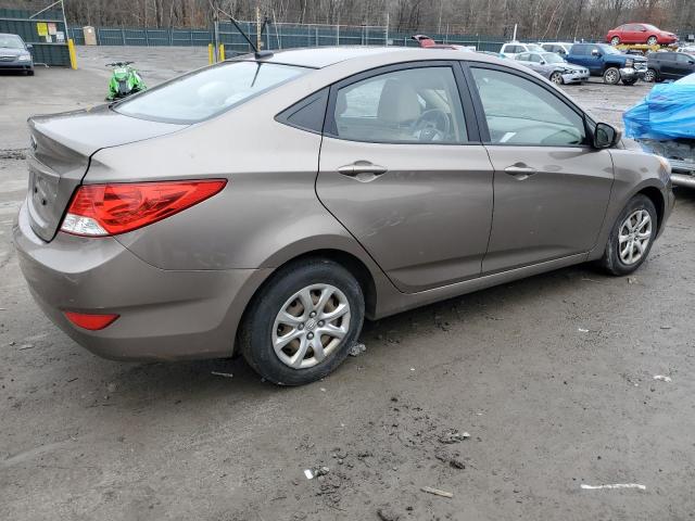 KMHCT4AE8EU671840 - 2014 HYUNDAI ACCENT GLS GOLD photo 3