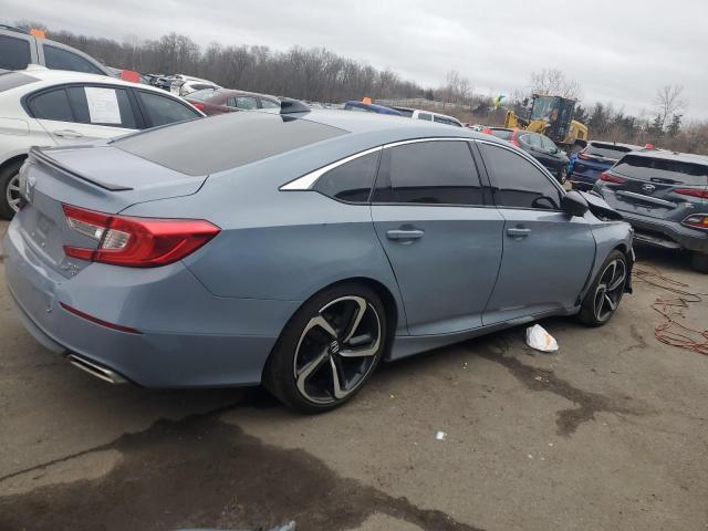 1HGCV2F32NA016294 - 2022 HONDA ACCORD SPORT BLUE photo 3