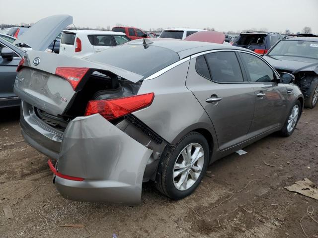 5XXGN4A78CG005386 - 2012 KIA OPTIMA EX GRAY photo 3