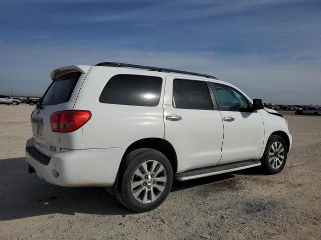 5TDZY68A18S007256 - 2008 TOYOTA SEQUOIA LIMITED WHITE photo 3