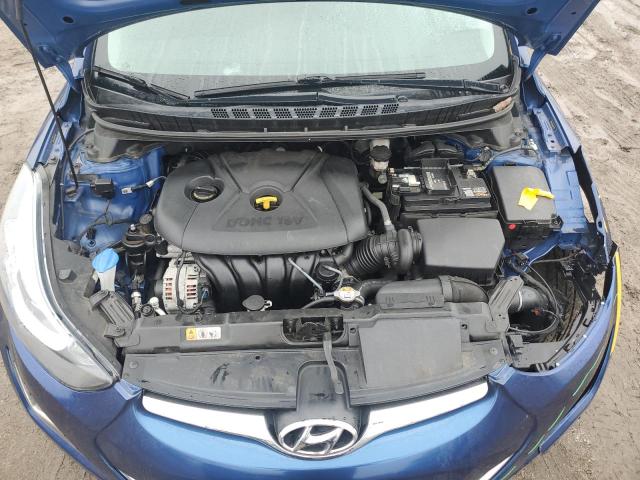 5NPDH4AE8GH797011 - 2016 HYUNDAI ELANTRA SE BLUE photo 11