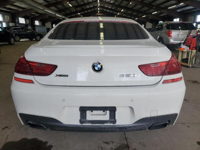 WBA6B4C54FD761440 - 2015 BMW 650 XI GRAN COUPE WHITE photo 6