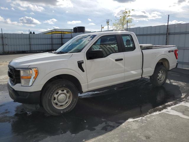 1FTEX1EB8MKD70303 - 2021 FORD F150 SUPER CAB WHITE photo 1