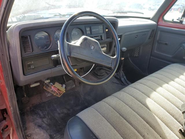 1B7KM26Z2MS236982 - 1991 DODGE W-SERIES W200 RED photo 8