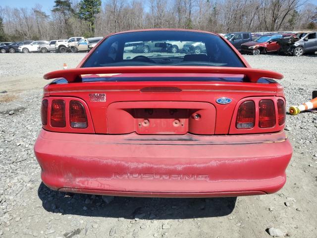 1FALP4047VF128054 - 1997 FORD MUSTANG RED photo 6
